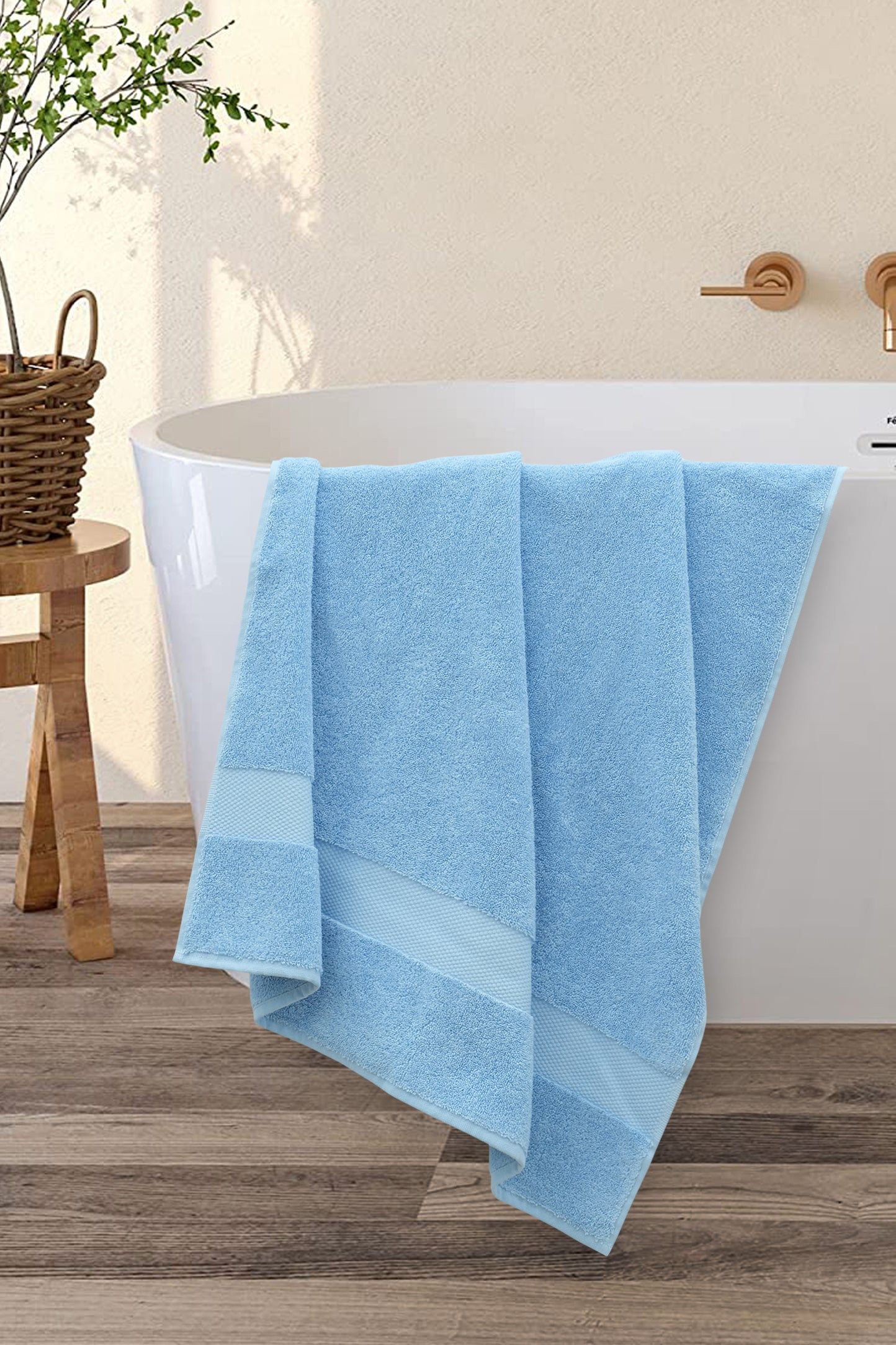 Suvi NYC 2-Piece Bathroom Towel Set 100% Quality Soft Turkish Cotton 600 GSM