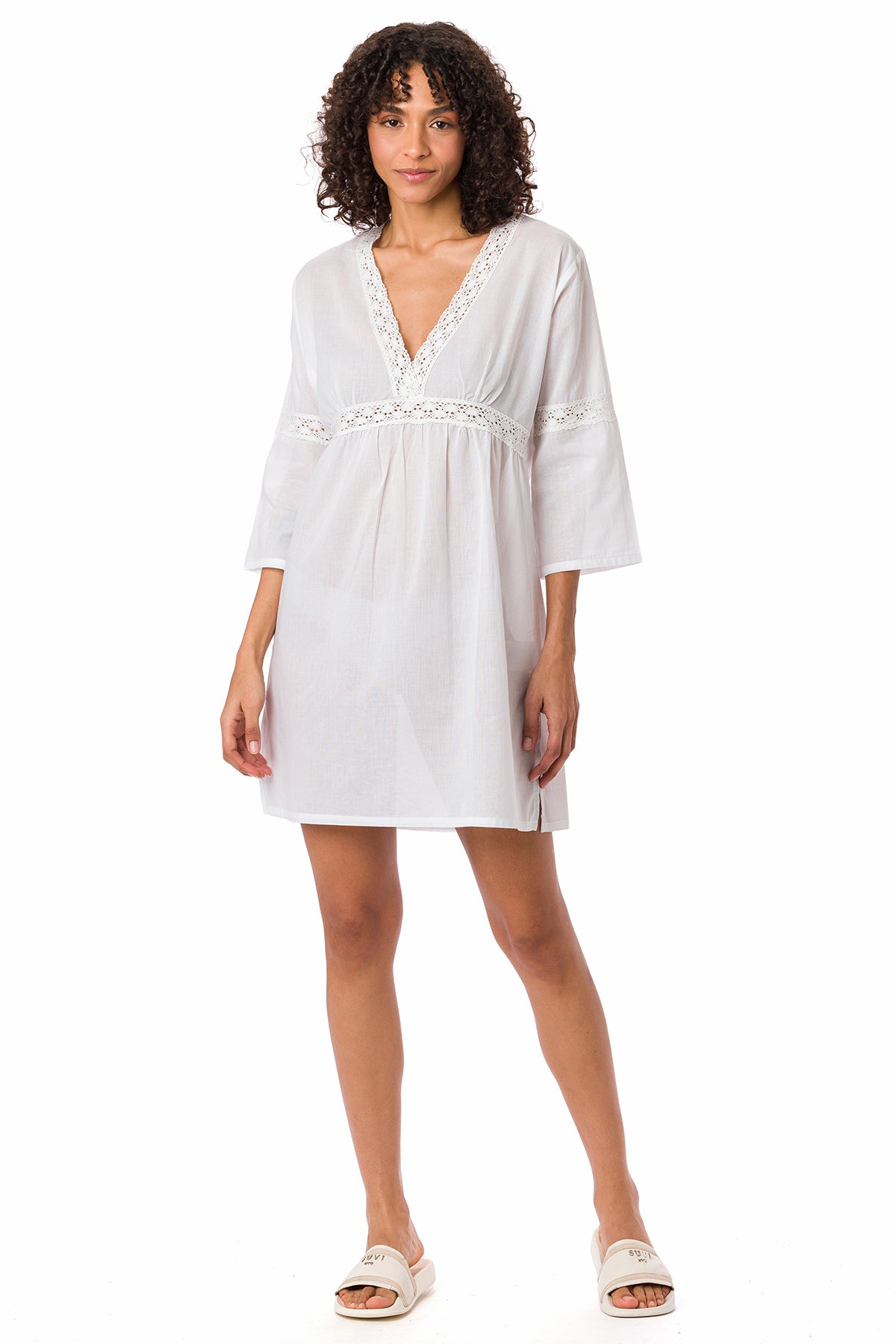 Suvi NYC. Women's short-sleeve summer dress. 100% quality Turkish cotton. 