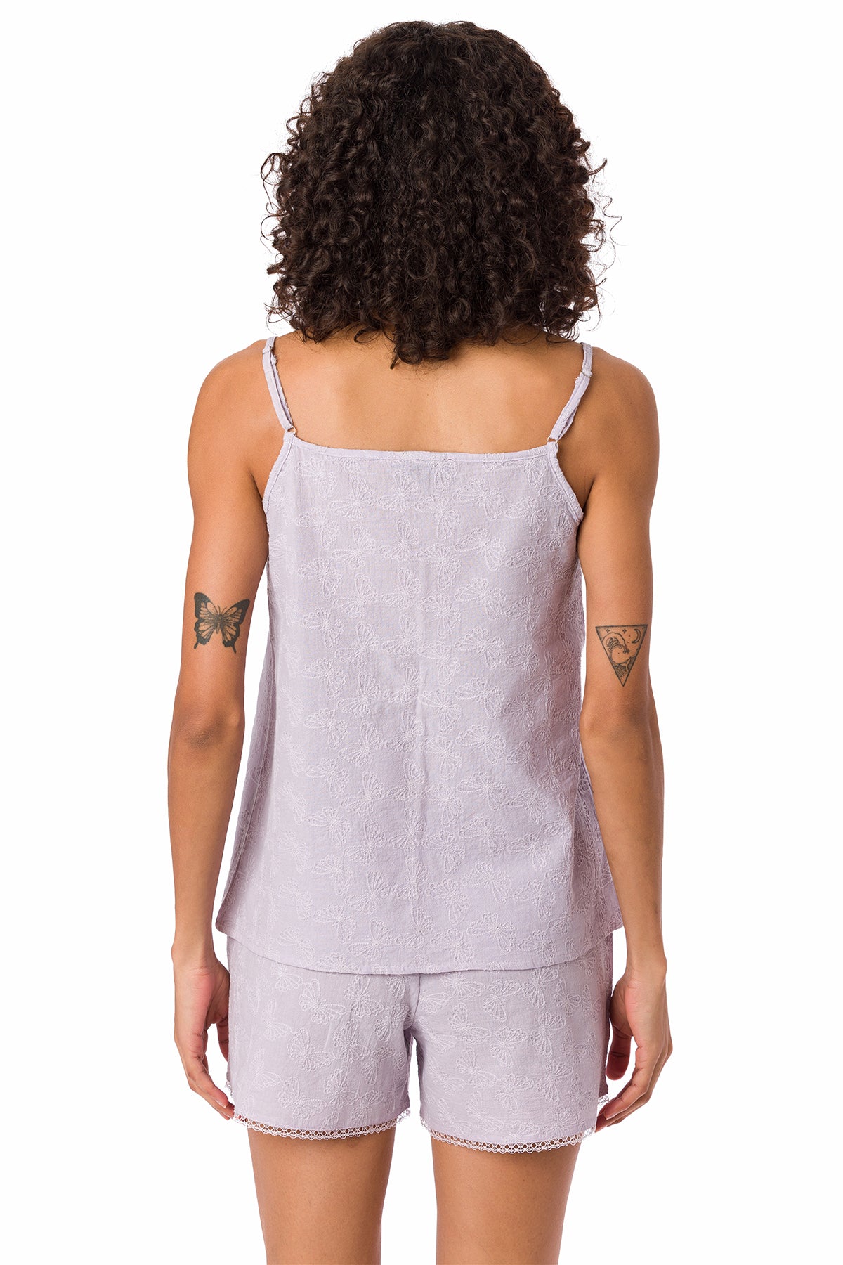 Suvi NYC women's 3-piece short-pants and jacket pajama set . Terry Cotton