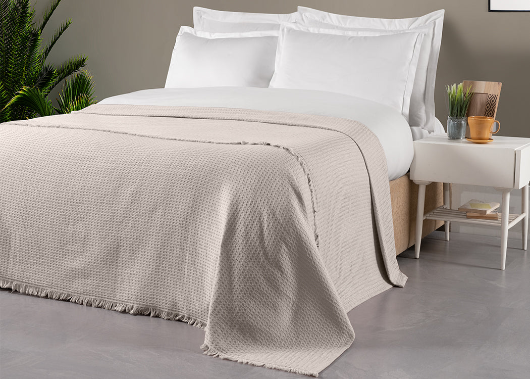 St,newashed Blanket-Turkish Blanket-Waffle Bed Cover-Beige 2024 Blanket-70''x95''-Wholesale Blanket-Decorative Blanket-Home Decor(UMT,WFFL,PK)