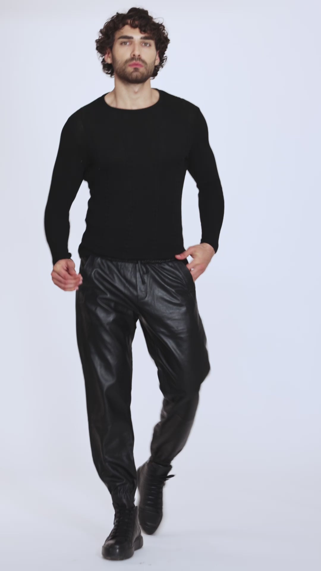 Men's Real Cowhide Leather Quilted Panels Carpenter Pants Bikers BLUF –  Wintex International