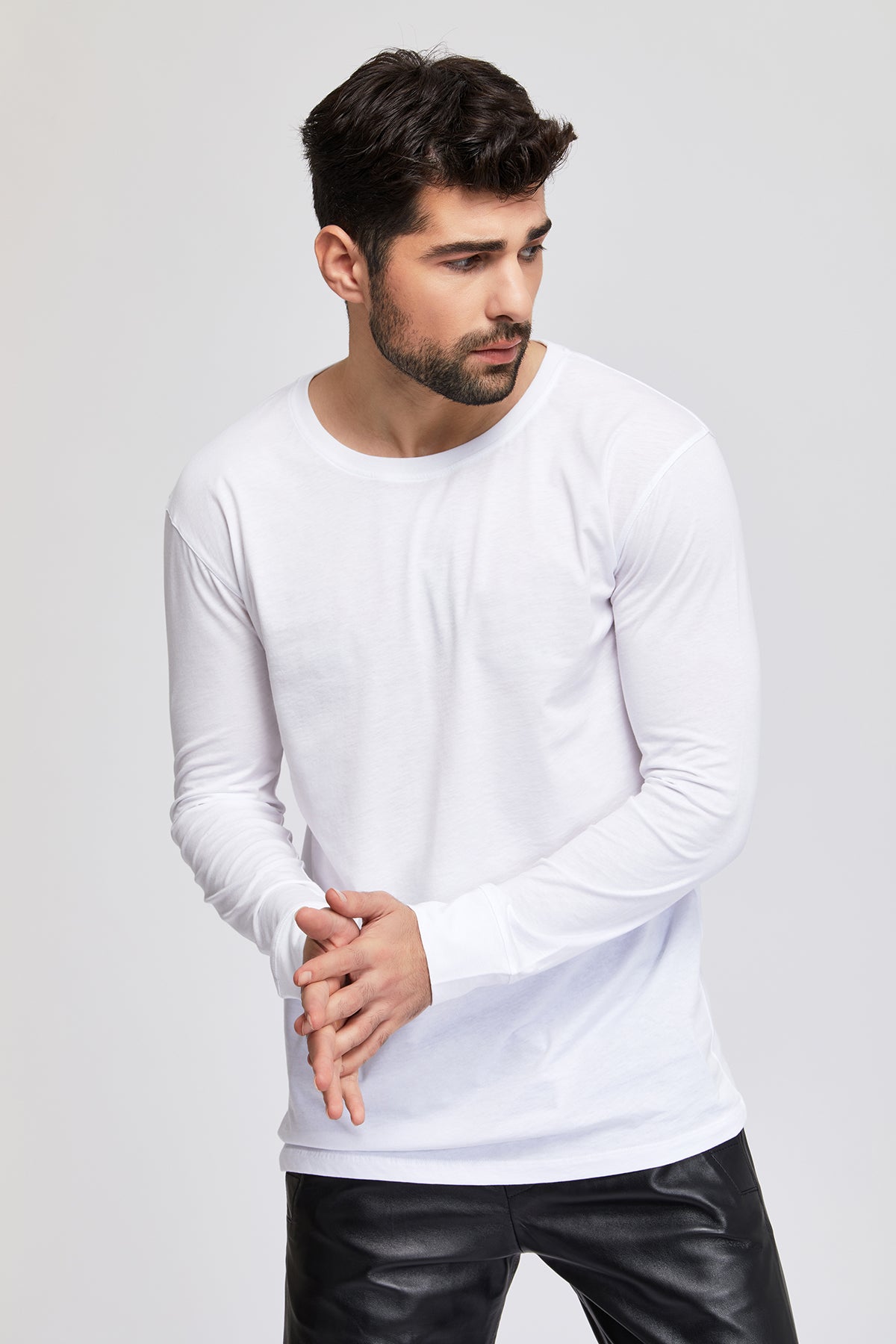 Men's long sleeve t-shirts 100 % great quality Turkish Pima cotton preshrunk. Winter, cold weather essentials. Preshrunk.