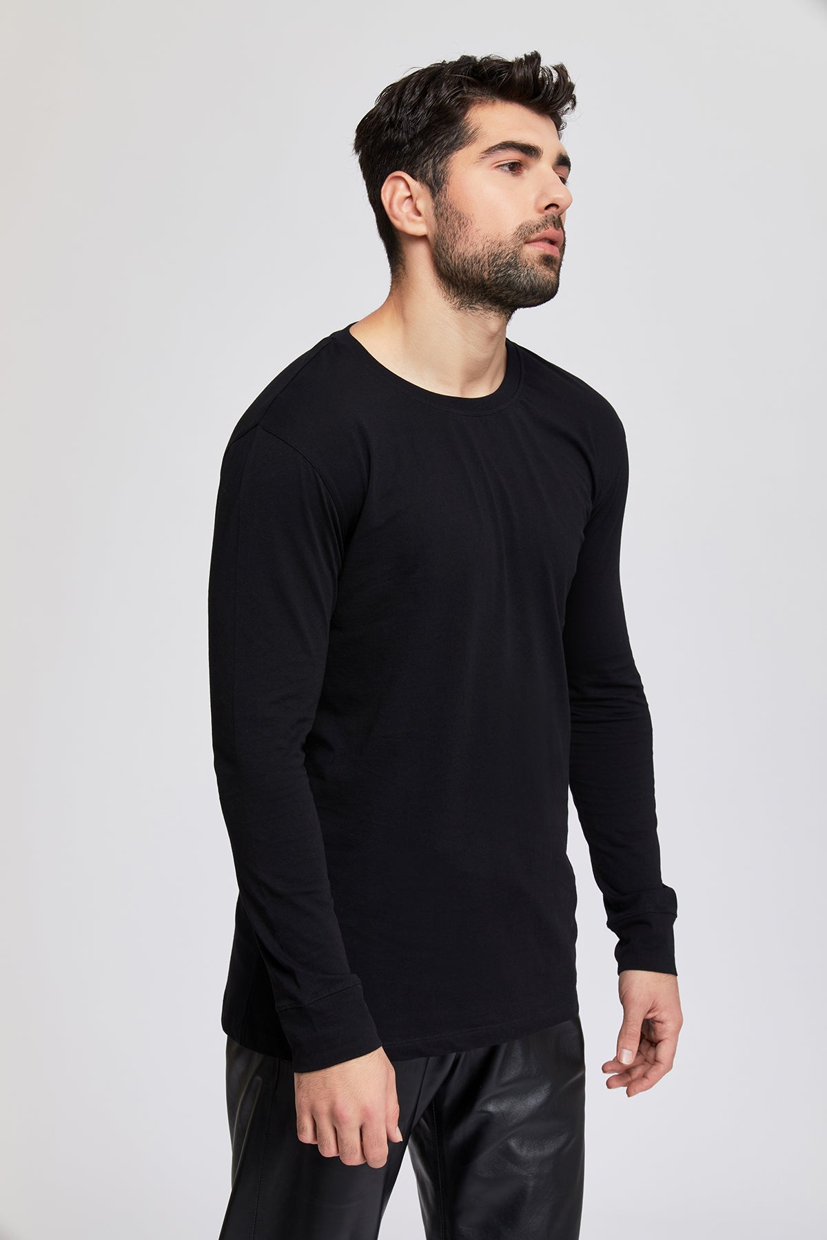 Men's long sleeve t-shirts 100 % great quality Turkish Pima cotton preshrunk. Winter, cold weather essentials. Preshrunk.