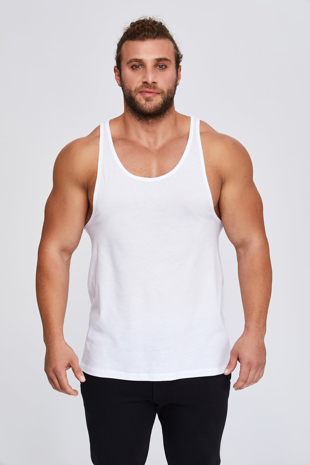 Men's tank tops. 100 % Turkish Pima cotton. Great quality. Preshrunk. Work Out. Sports. Gym. Yoga. Tank Tops.