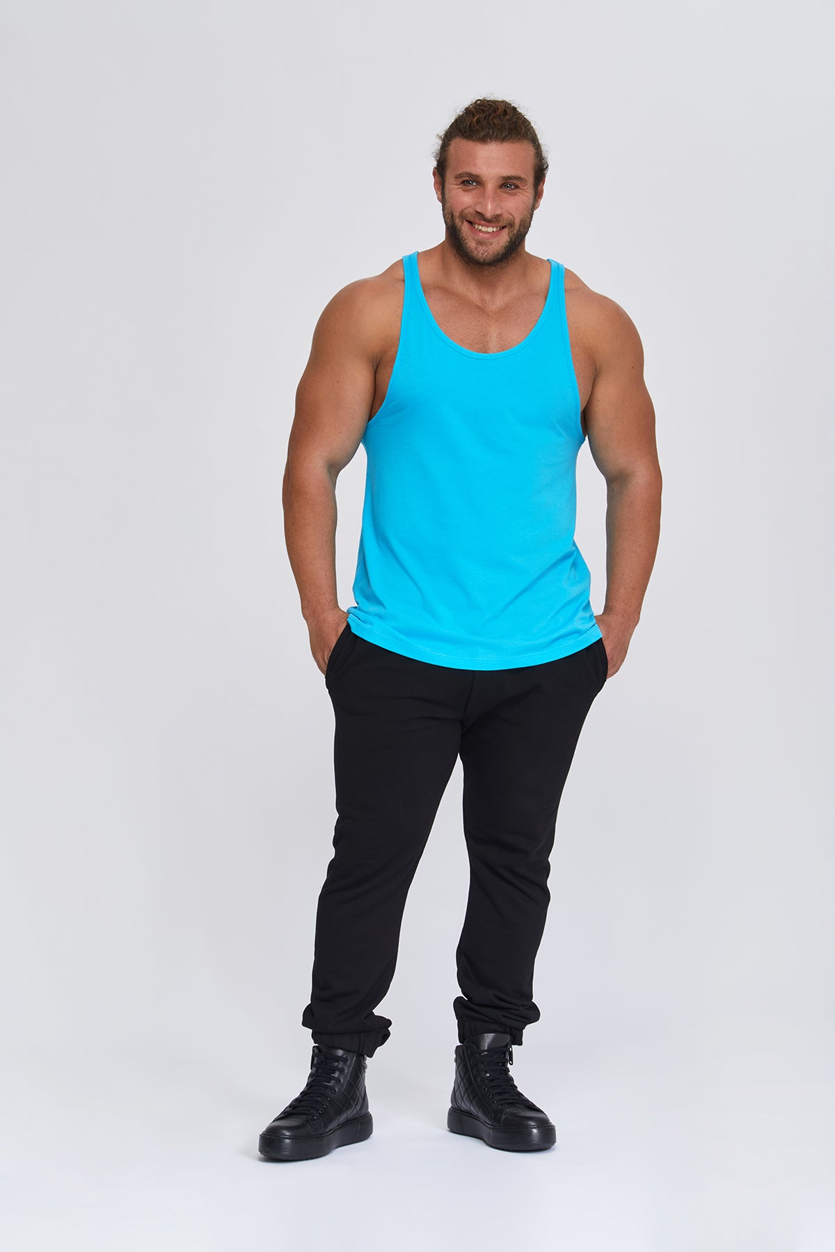 Men's tank tops. 100 % Turkish Pima cotton. Great quality. Preshrunk. Work Out. Sports. Gym. Yoga. Tank Tops.