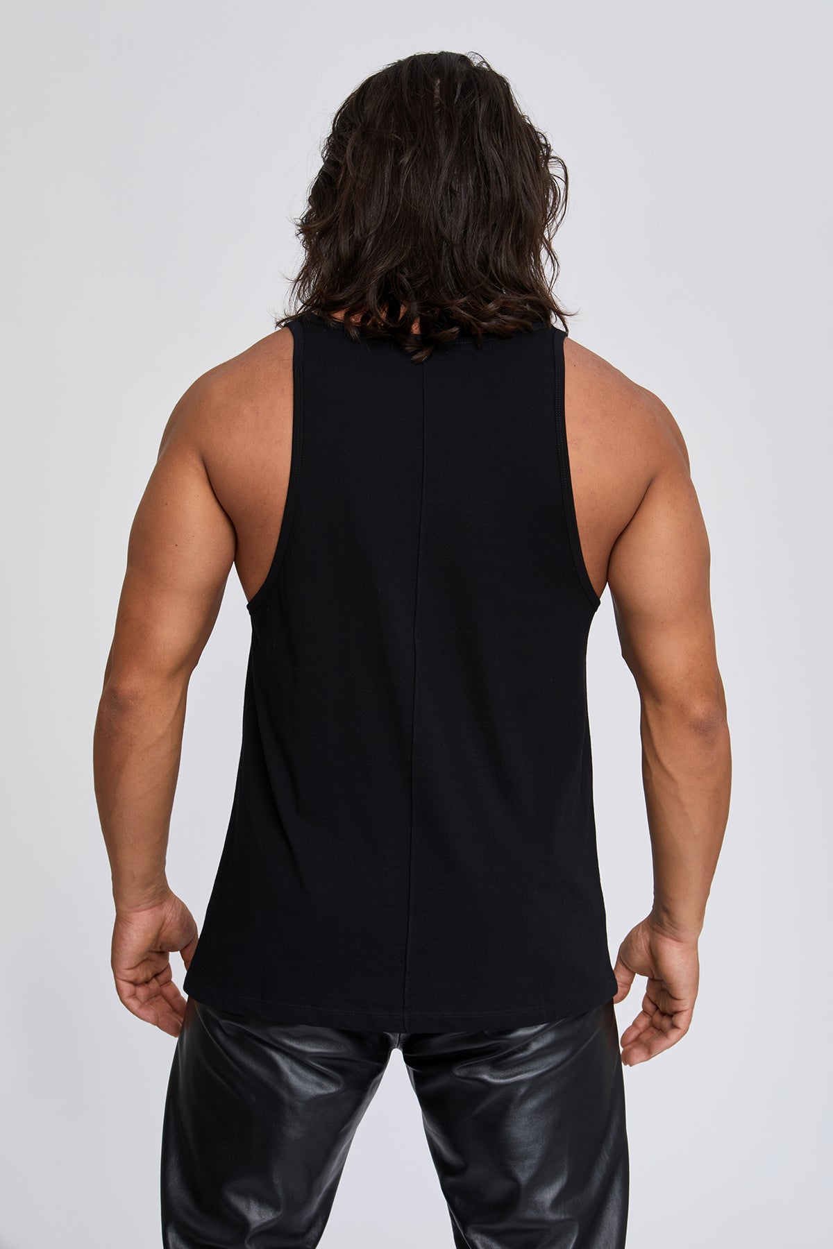 Men's tank tops. 100 % Turkish Pima cotton. Middle center front and middle center back pintuck preshrunk. Sports. Gym. Work Out. Yoga.