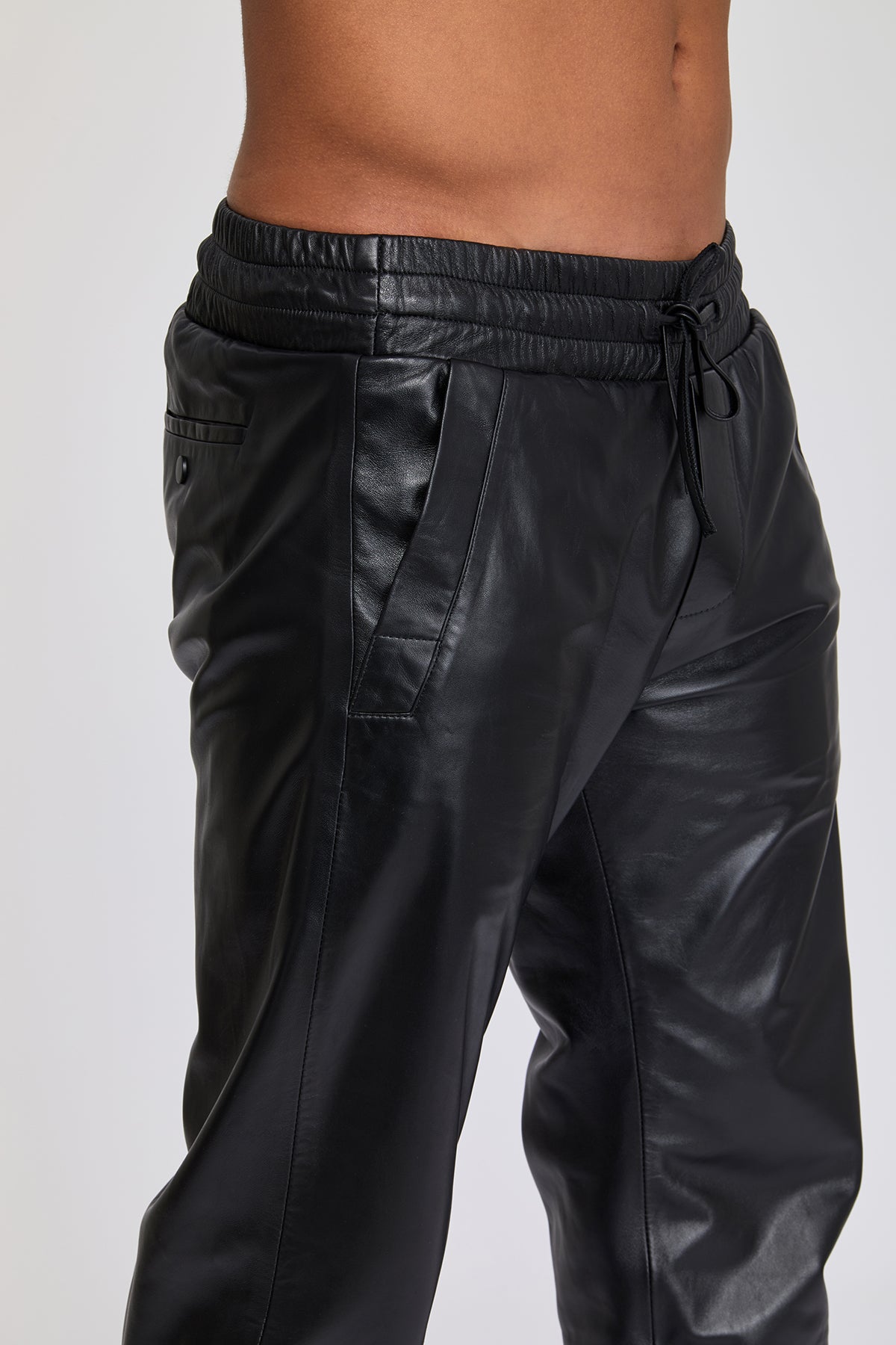 Genuine Leather Gay Laces Pants