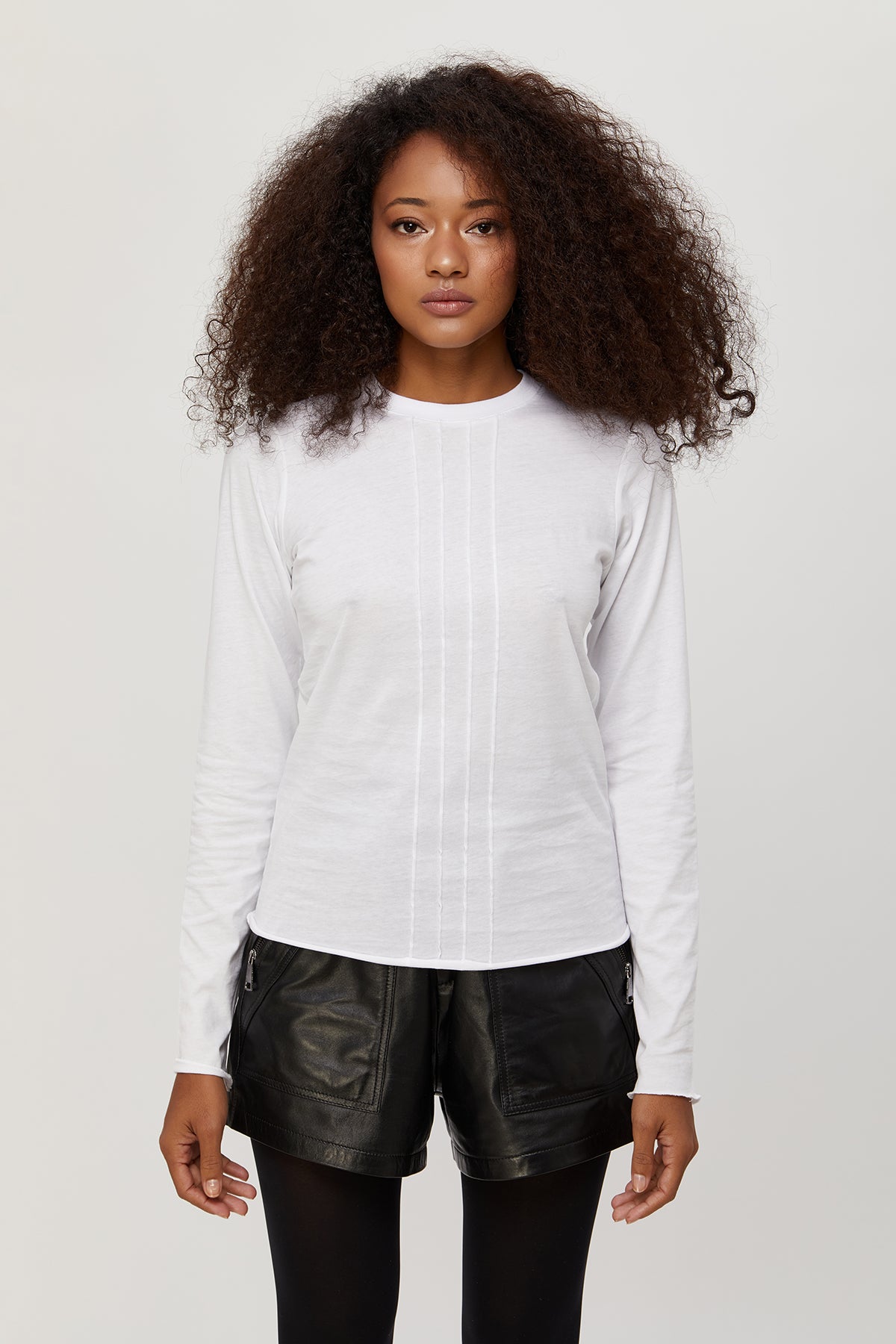 Women's contemporary long sleeve t-shirts. Tops-Tees. 100 % Quality Turkish Pima cotton. Stylish-Luxurious.