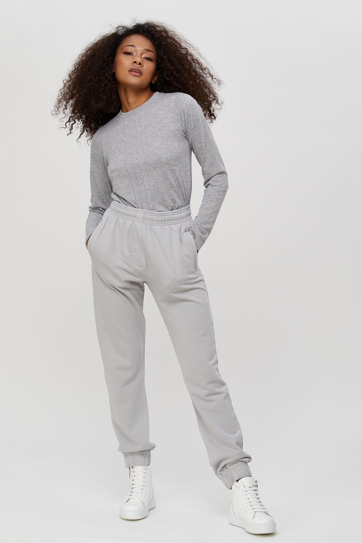 Women's sweatpants - active fleece joggers . 100 % great quality Turkish Pima cotton preshrunk. Zippered pockets. Sports. Gym, Yoga.
